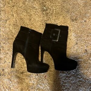 Via Spiga Black Heeled Boots with Stiletto Heel
